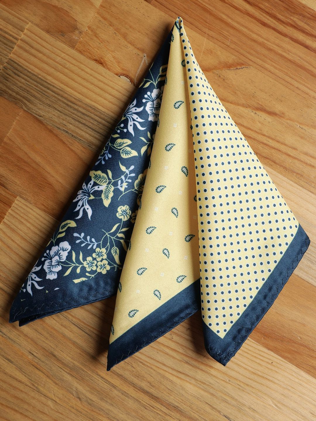 Alvaro Castagnino Men Multi-Coloured Printed Pocket Square-picture-37