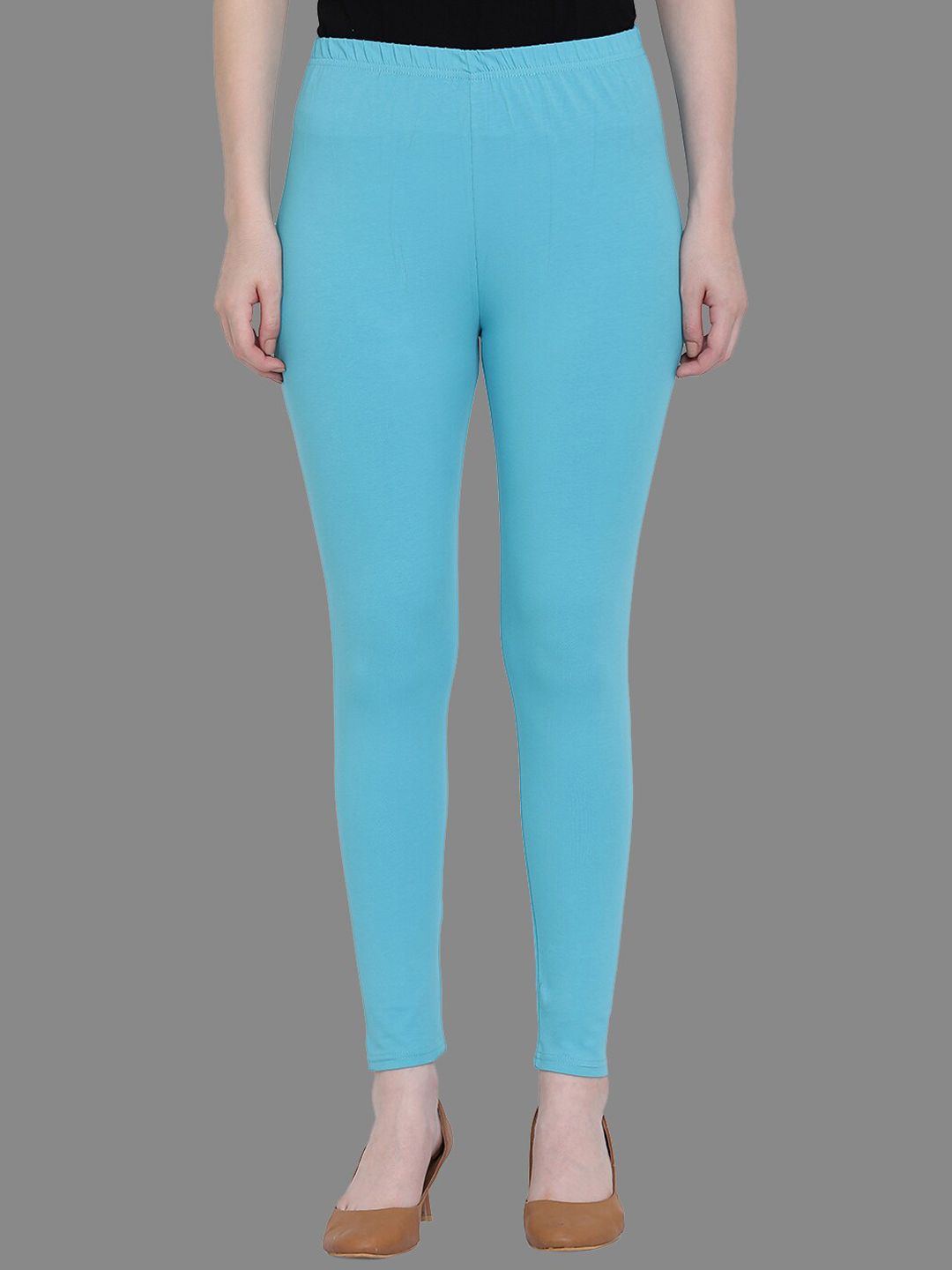 plusS Turquoise Blue Churidar Leggings –