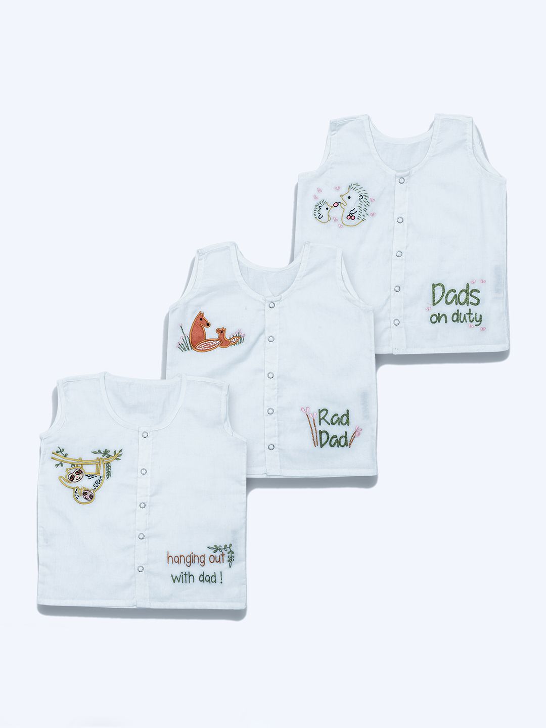 Bhaakur Infant Kids Pack Of 3 Jhablas-image-0