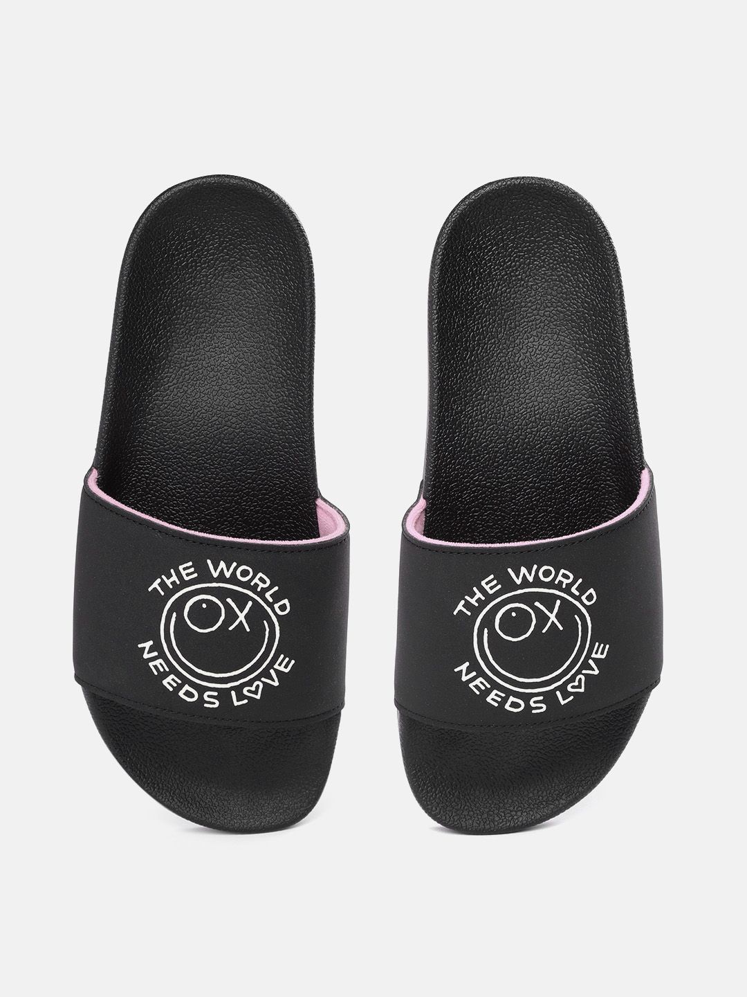 ADIDAS Originals Men Black & White Printed Adilette Sliders-picture-23