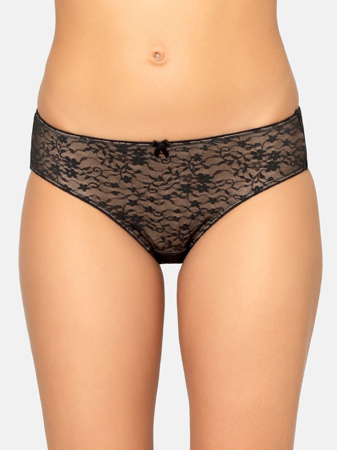 Triumph Women Black Solid Hipster Brief-picture-22