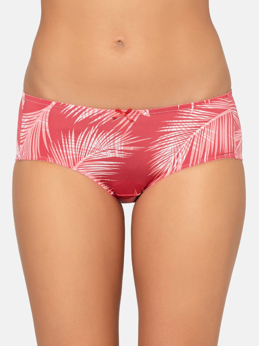Triumph Women Red & White Printed Seamless Hipster Briefs-image-11