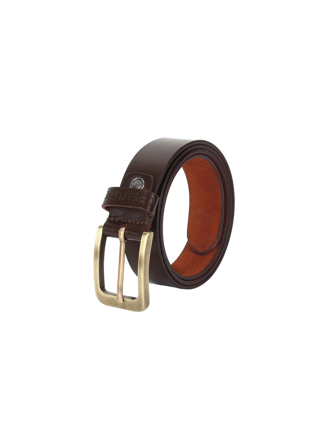 Creature Men Brown Genuine Leather Belt-picture-23