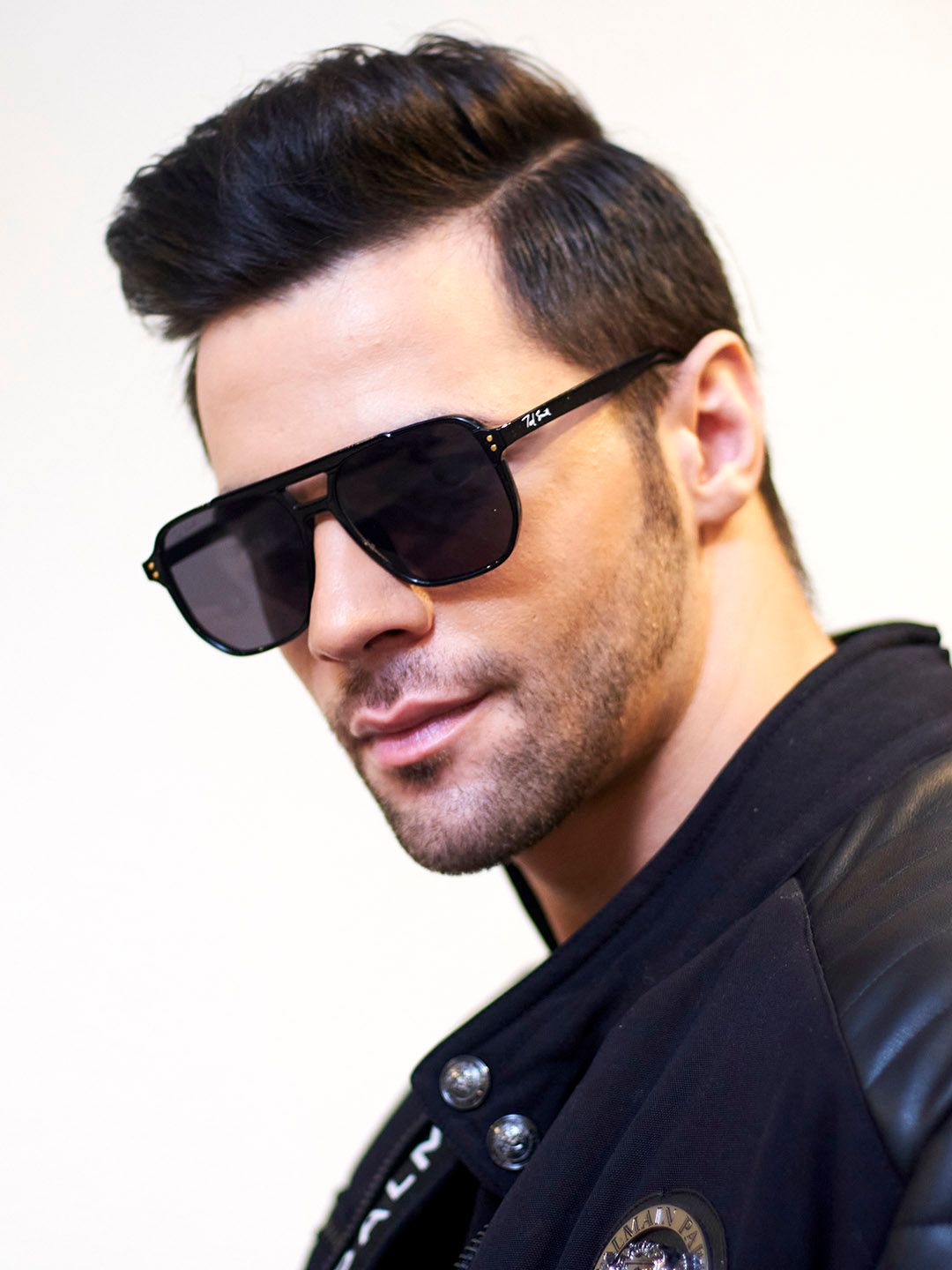 Ted Smith Unisex Grey Lens & Black Aviator Sunglasses with UV Protected Lens-image-38