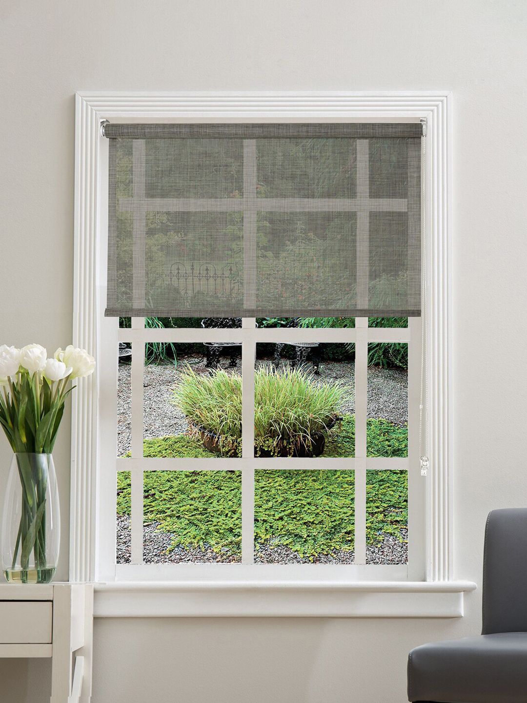 Deco Window Grey Room Darkening Window Blinds-image-0