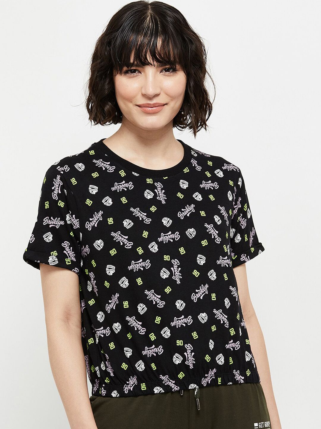 Black floral t shirts Buy Black floral t shirts online in India