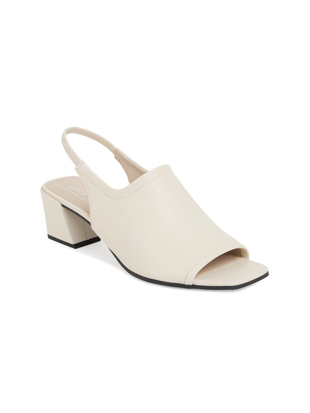 ECCO Women Contemporary Limestone Leather Regular Heeled Sandals-image-21