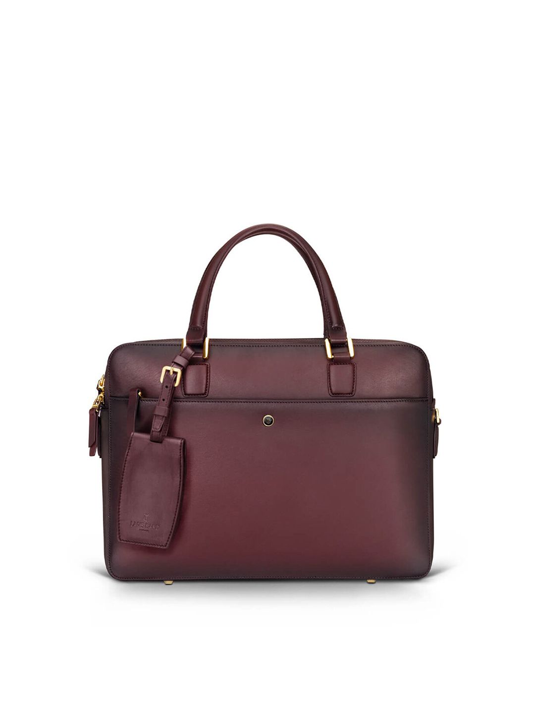 Lapis Bard Men Brown Leather Laptop Bag-picture-25