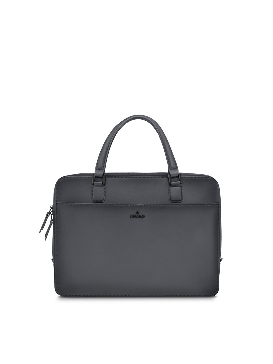 Lapis Bard Men Black Leather Laptop Bag-picture-35