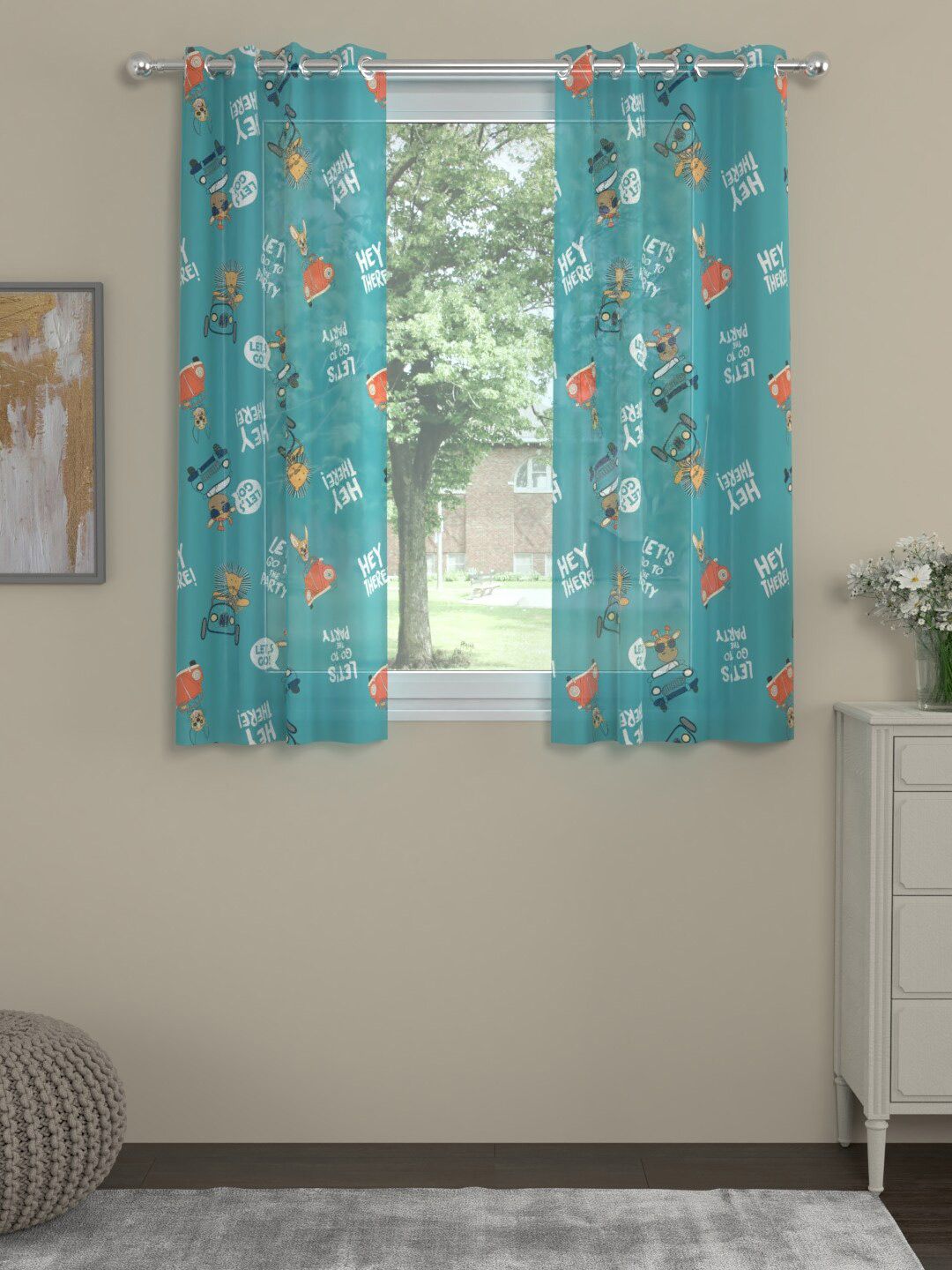 ROSARA HOME Unisex Blue Curtains and Sheers-picture-10