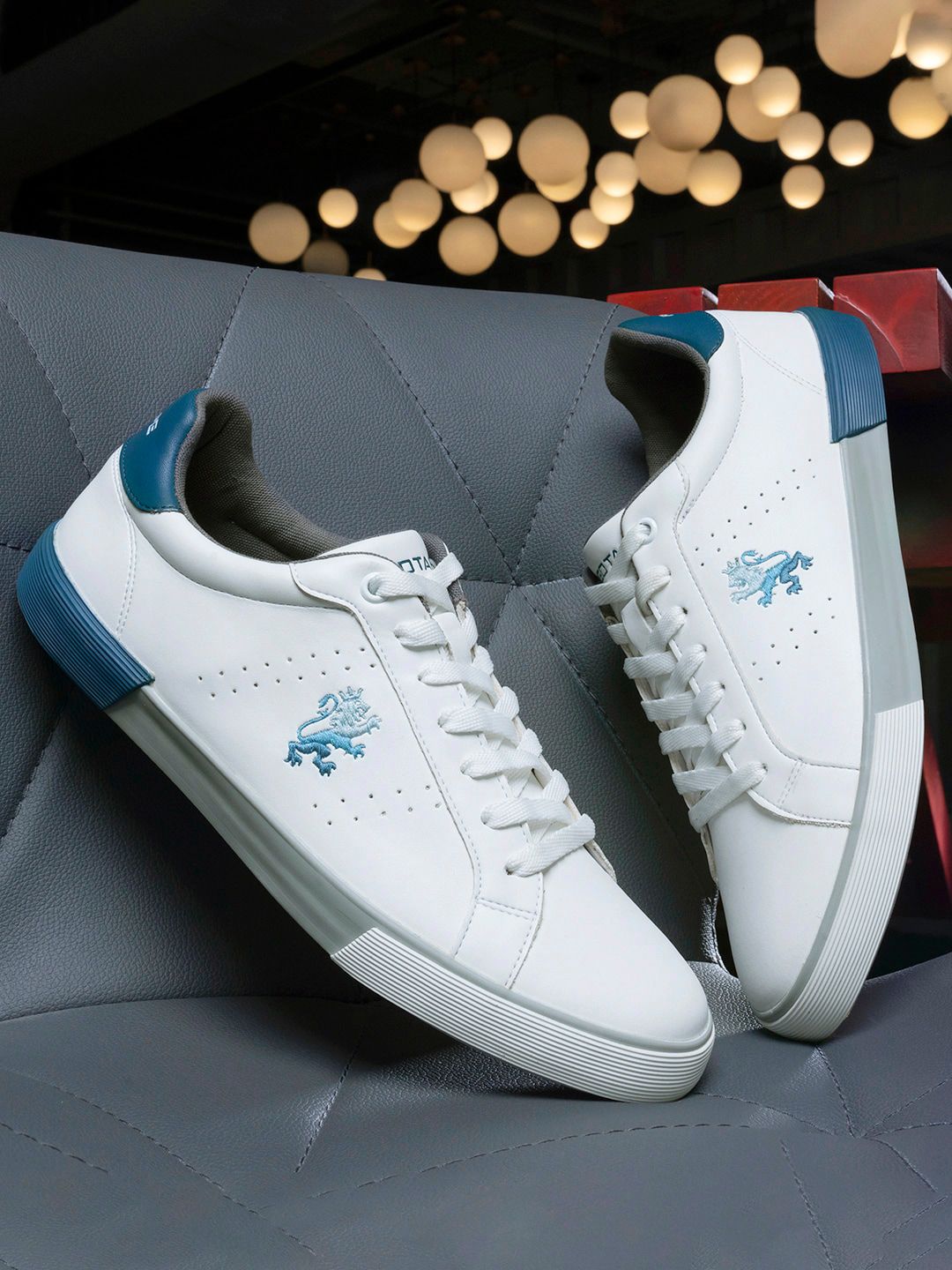 Red Tape Men Blue Perforations Sneakers