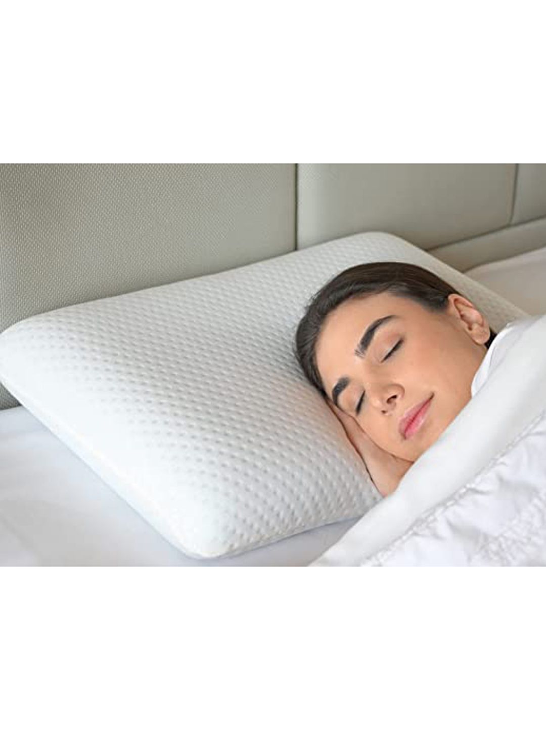 Sleepsia White  Solid Sleep Pillow-image-13