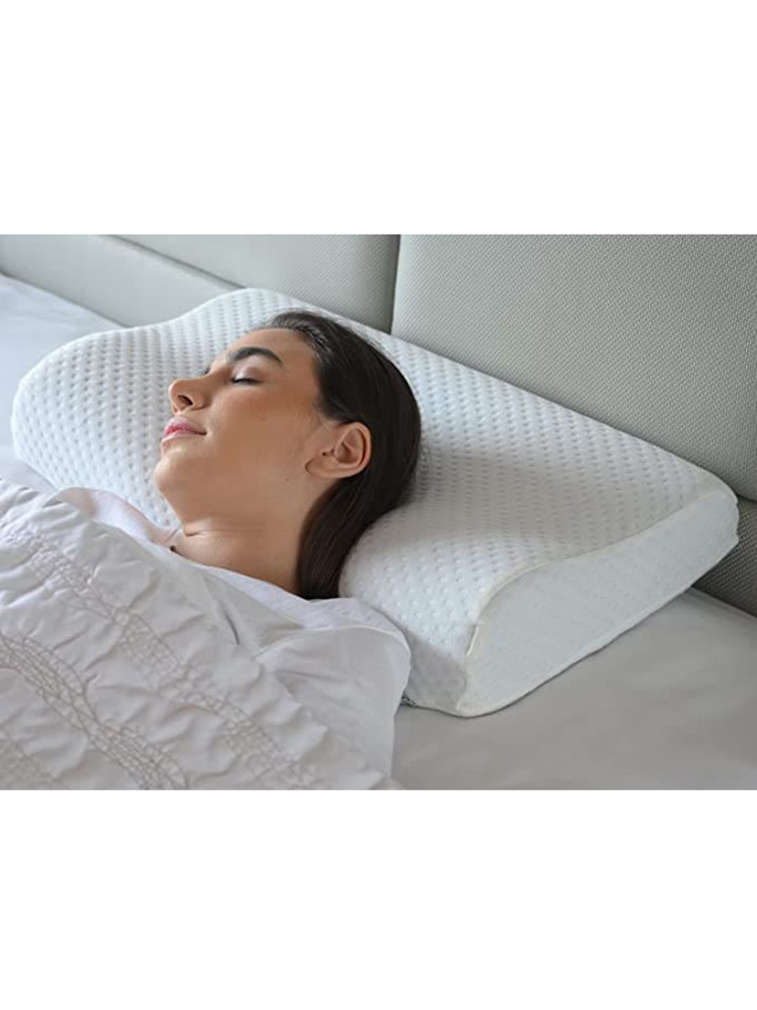Sleepsia White Solid Memory Foam Pillows-picture-15