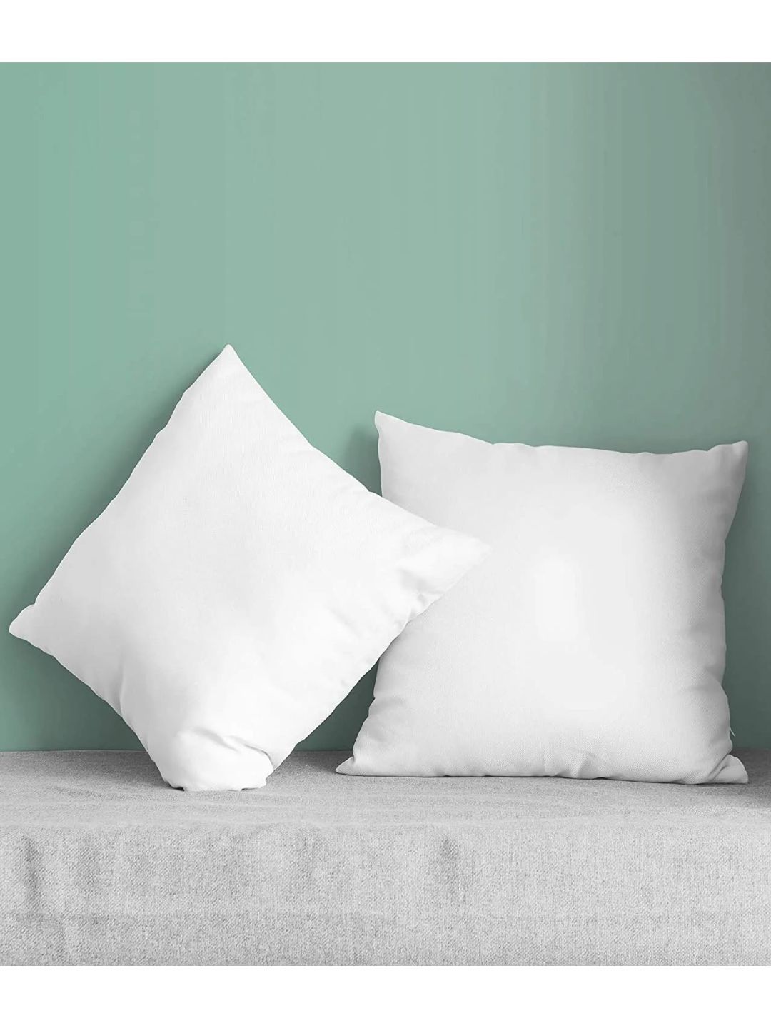 Sleepsia Set Of 2 White Solid Cotton Pillows-image-42