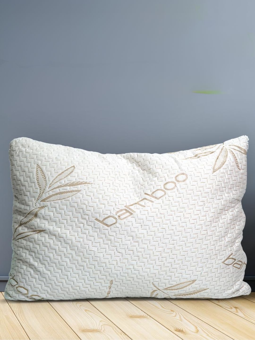 Sleepsia Cream-colored Printed Pillow With Cover-image-47