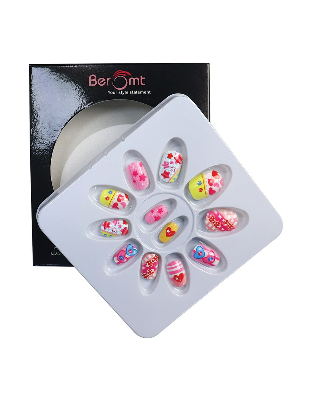 BEROMT Girls Salon Finish Press-On False Nail Tips Kit - Shade 45-picture-21