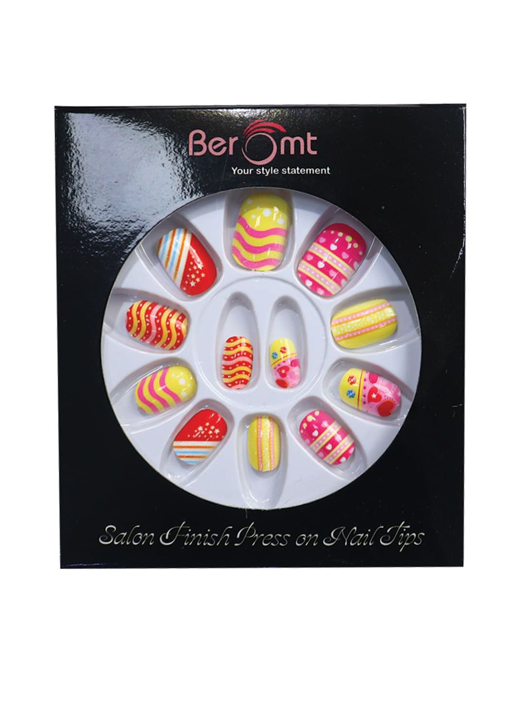 BEROMT Girls Salon Finish Press-On False Nail Tips Kit - Shade 56-picture-18