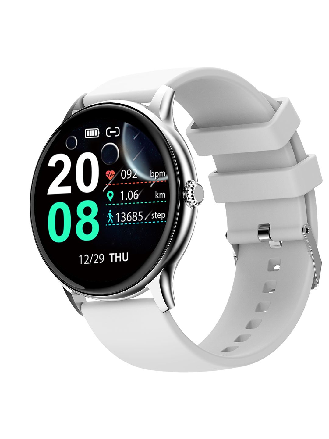 Fire-boltt grey hurricane smartwatch 34bswaay