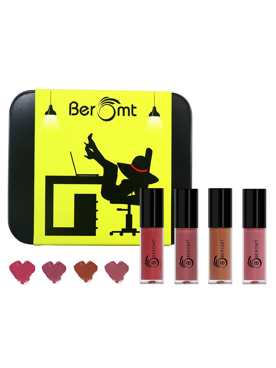 BEROMT Set of 4 Office Matte Mini Lipsticks - 6.4ml-picture-56