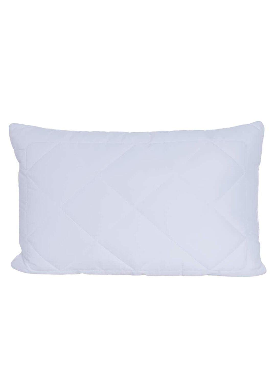 MASPAR White Solid Quilted Polyester Pillow-picture-28