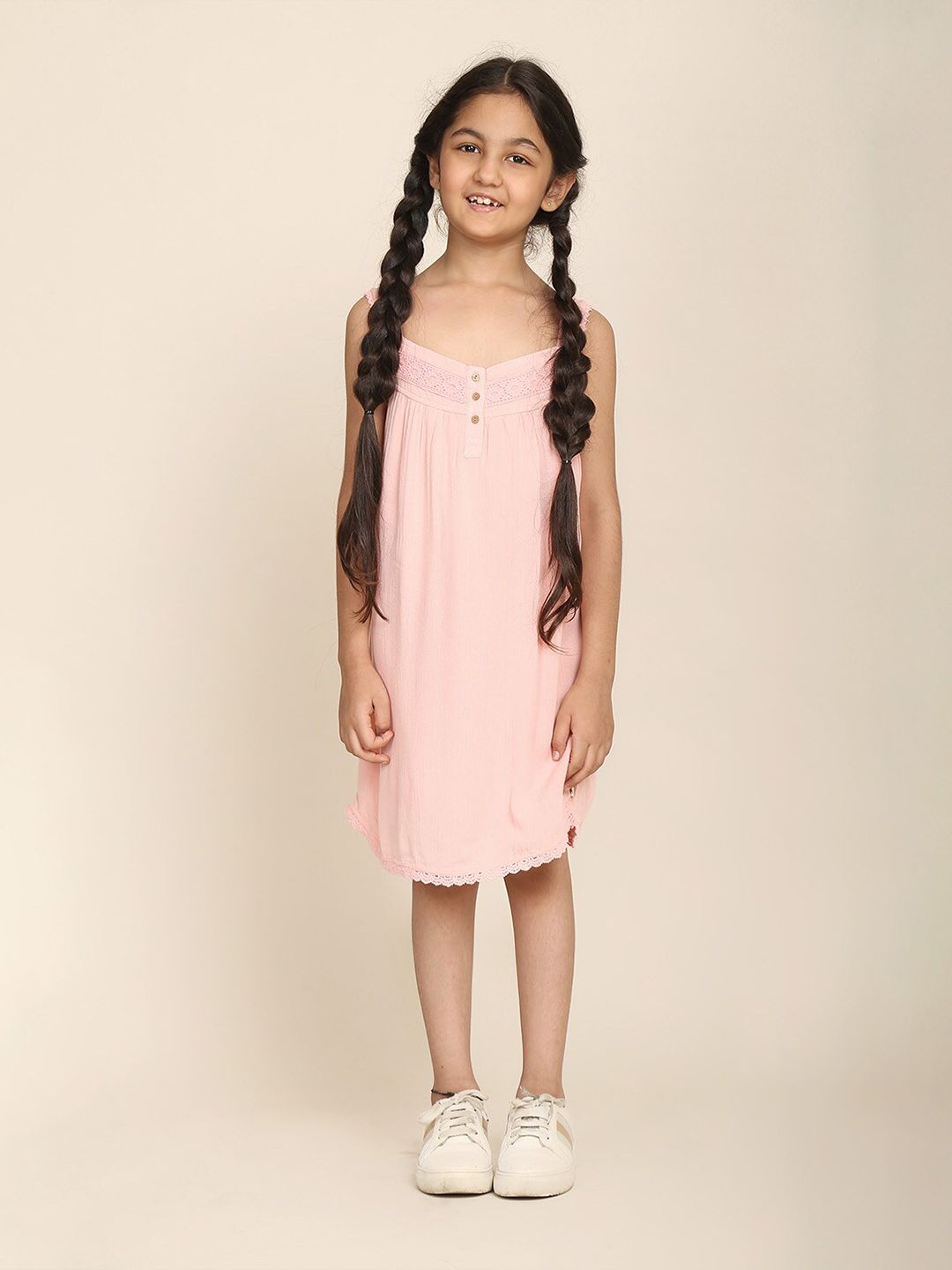 Biglilpeople Girls Pink Nightdress-image-30