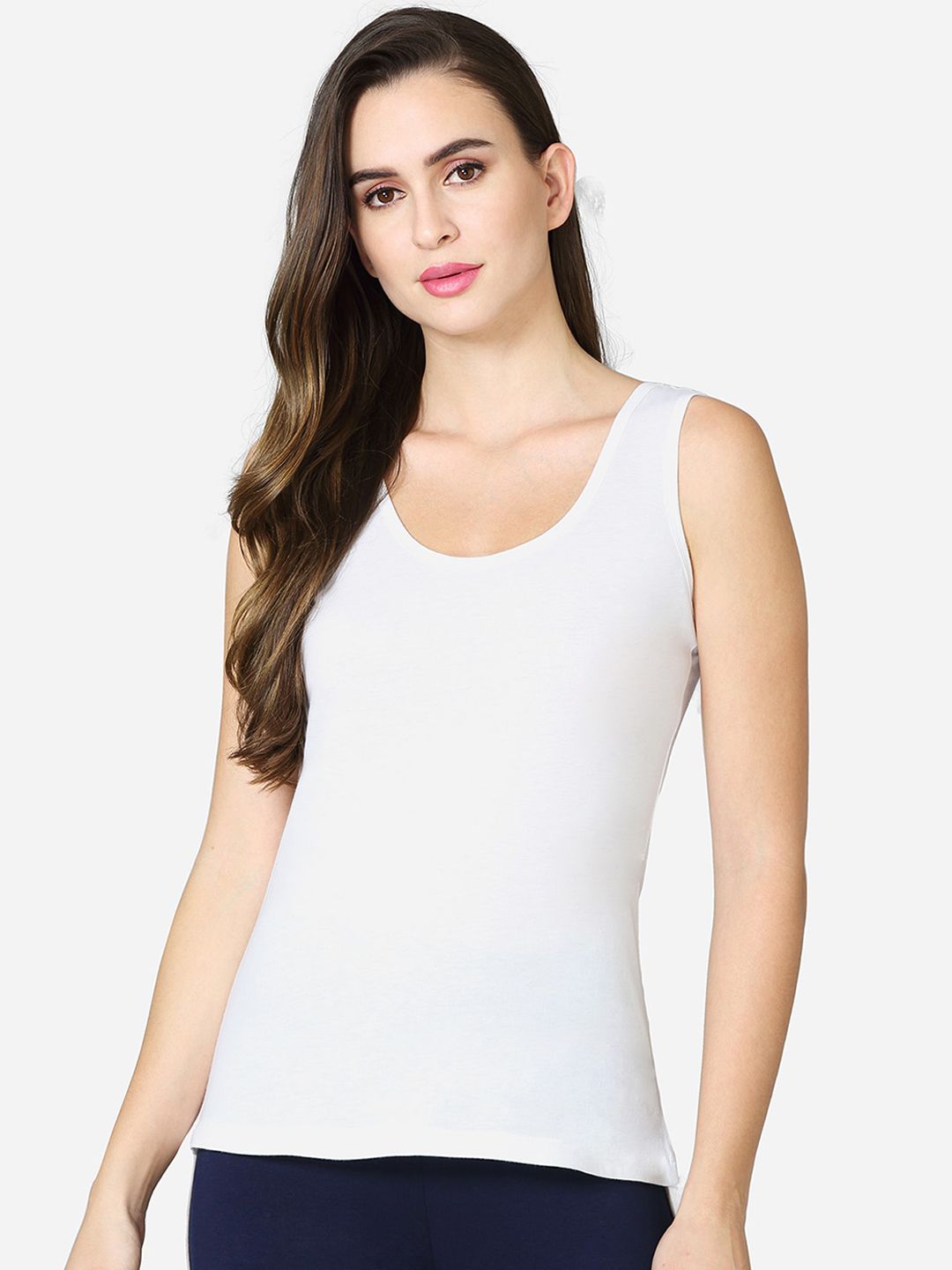 VStar Women White Solid Camisoles-picture-14