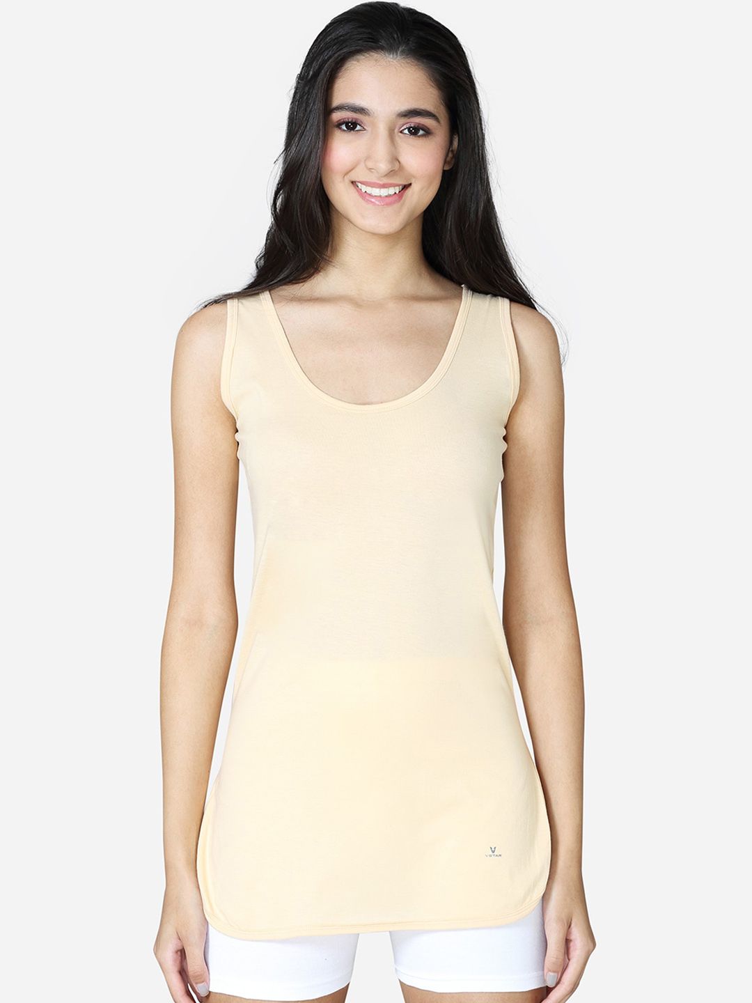 VStar Women Beige Solid Pure Combed Cotton Camisole-picture-41