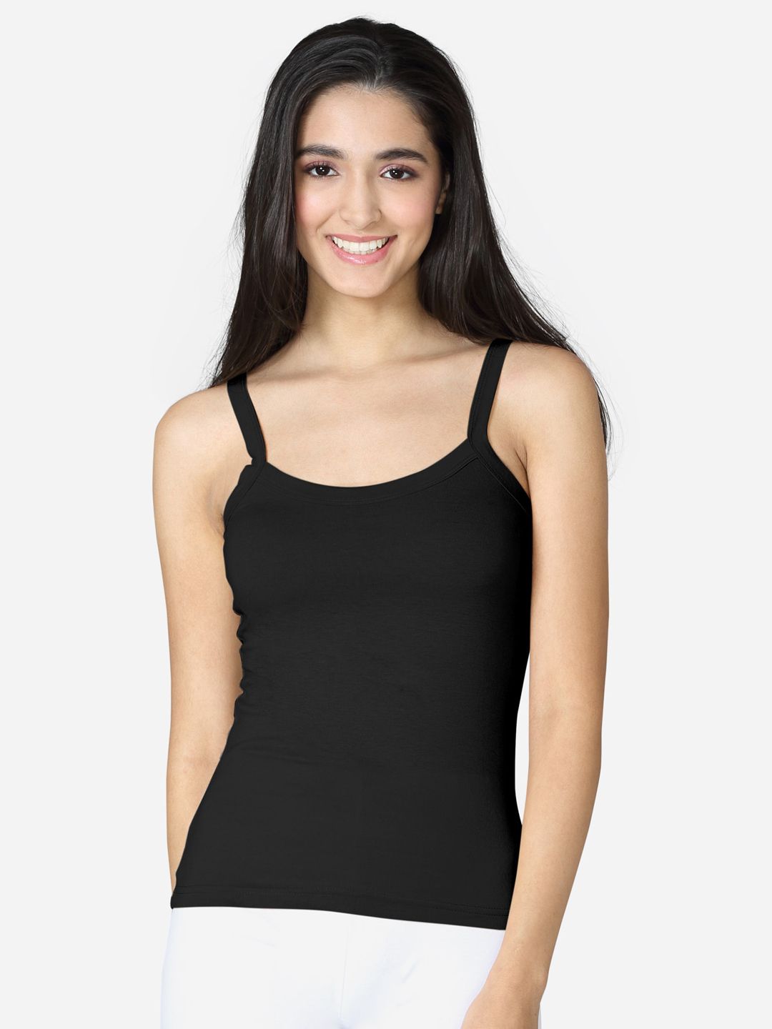 VStar Women Black Solid Pure Combed Cotton Camisole-picture-23