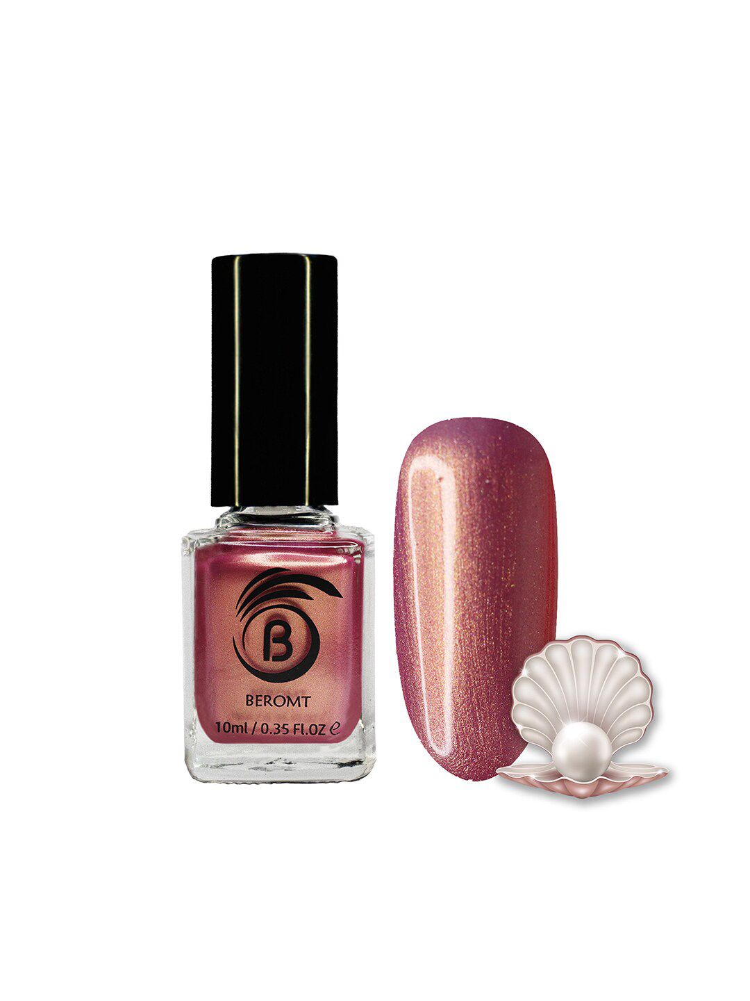 BEROMT Pearl Finish High Shine Fast Dry Nail Polish 10 ml - Pearl Of Romance 804-image-49