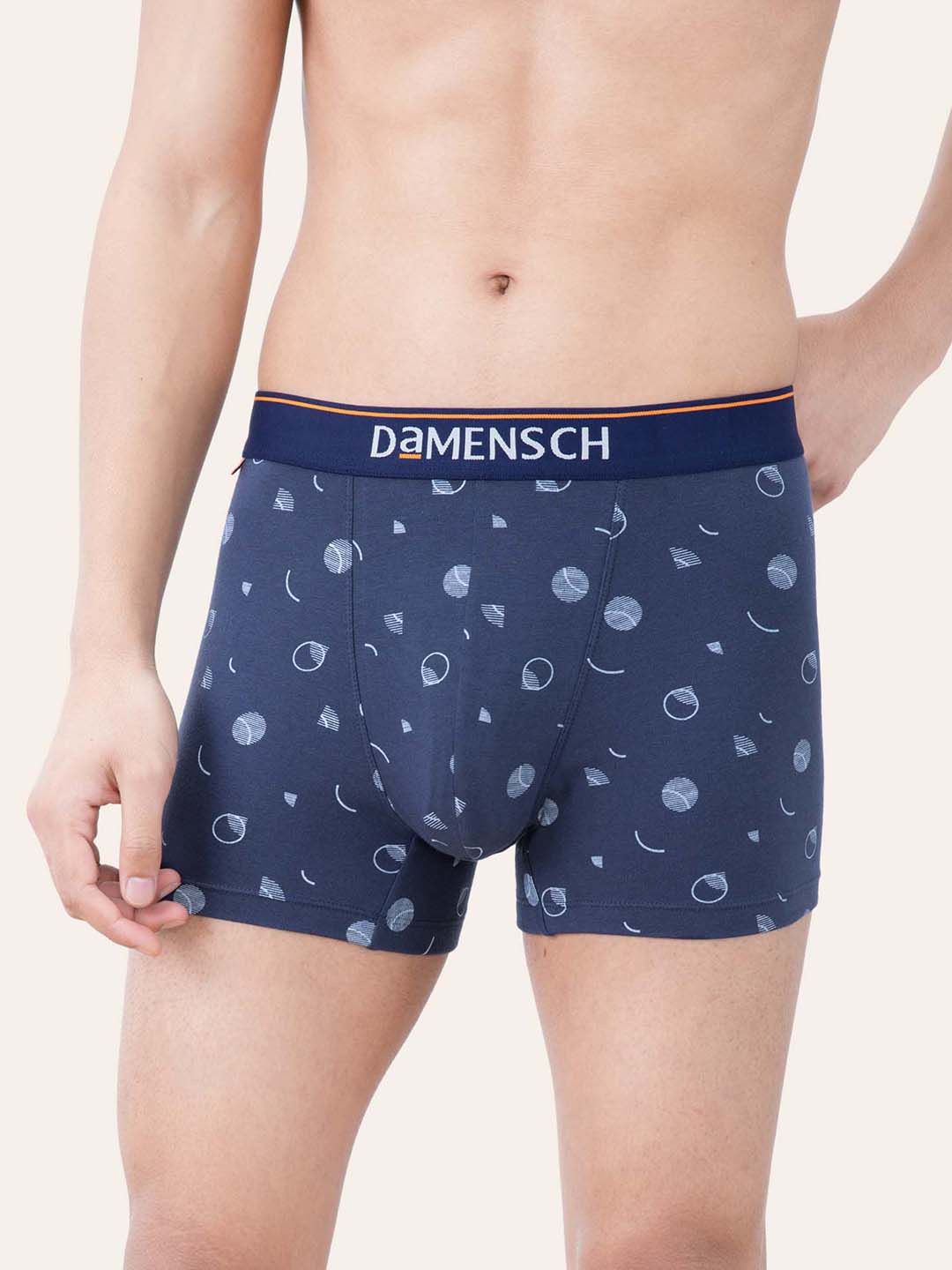 DAMENSCH Men Blue Printed Deo-Cotton Anti Bacterial Trunk DAM-CTP-T-BLB-image-21