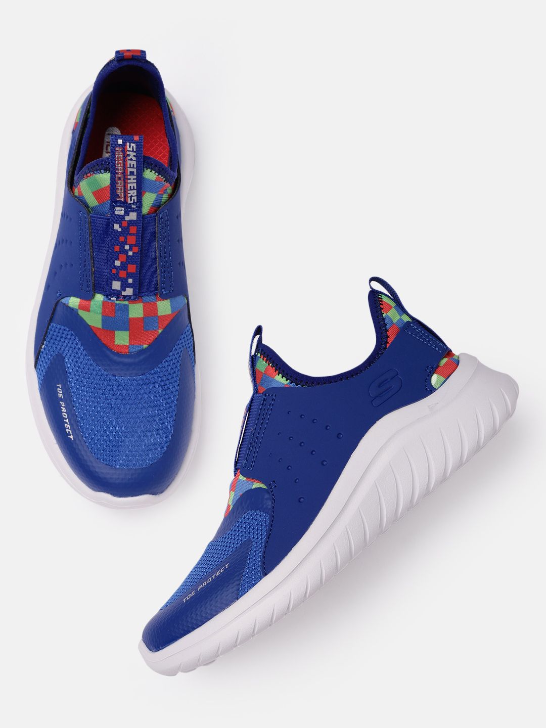 Skechers Boys Blue Textured Ultra Flex 2.0 Cubor Regular Sneakers-image-23