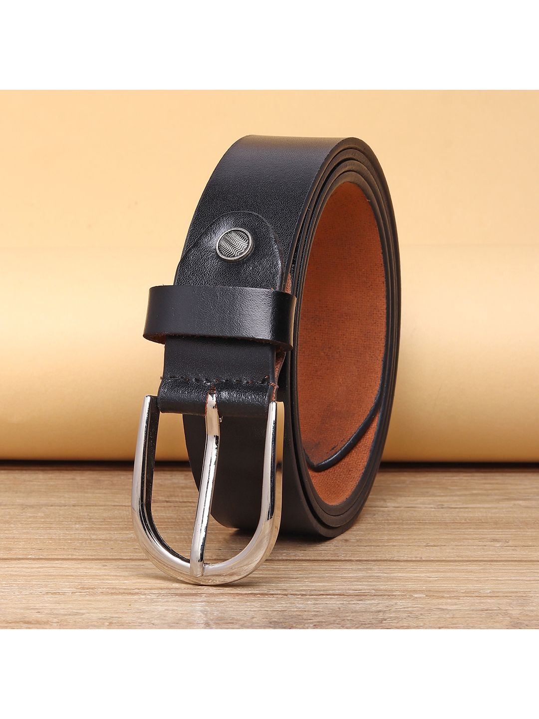 URBAN ALFAMI Men Black Leather Belt-picture-36