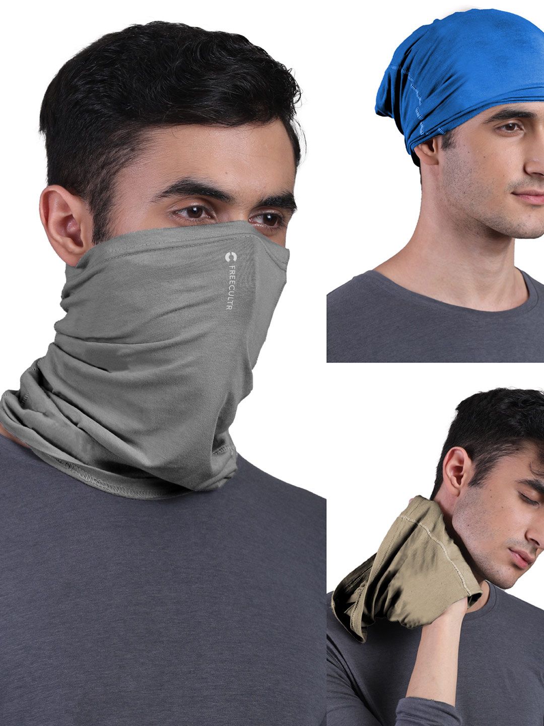 FREECULTR Pack of 3 Multipurpose Anti Microbial Bandana-picture-25
