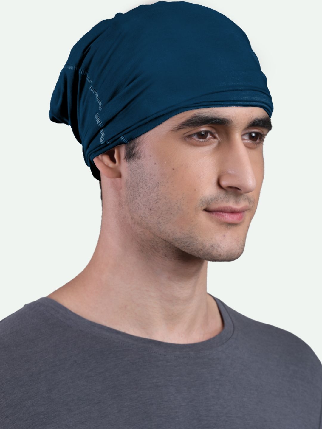FREECULTR Blue Solid Bamboo Anti Microbial Bandana-picture-51