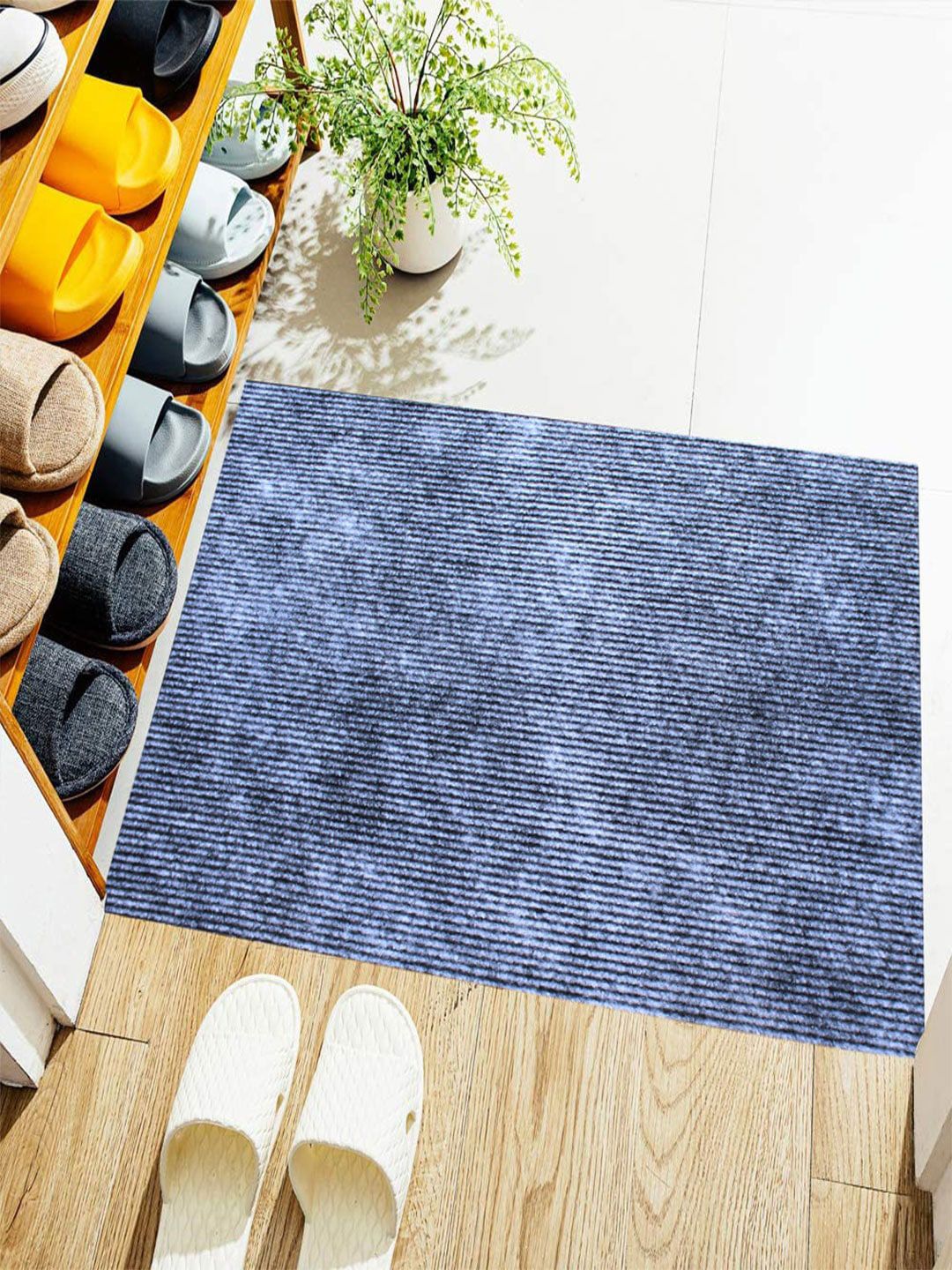 LUXEHOME INTERNATIONAL Grey Solid Anti-Skid Doormats-picture-35