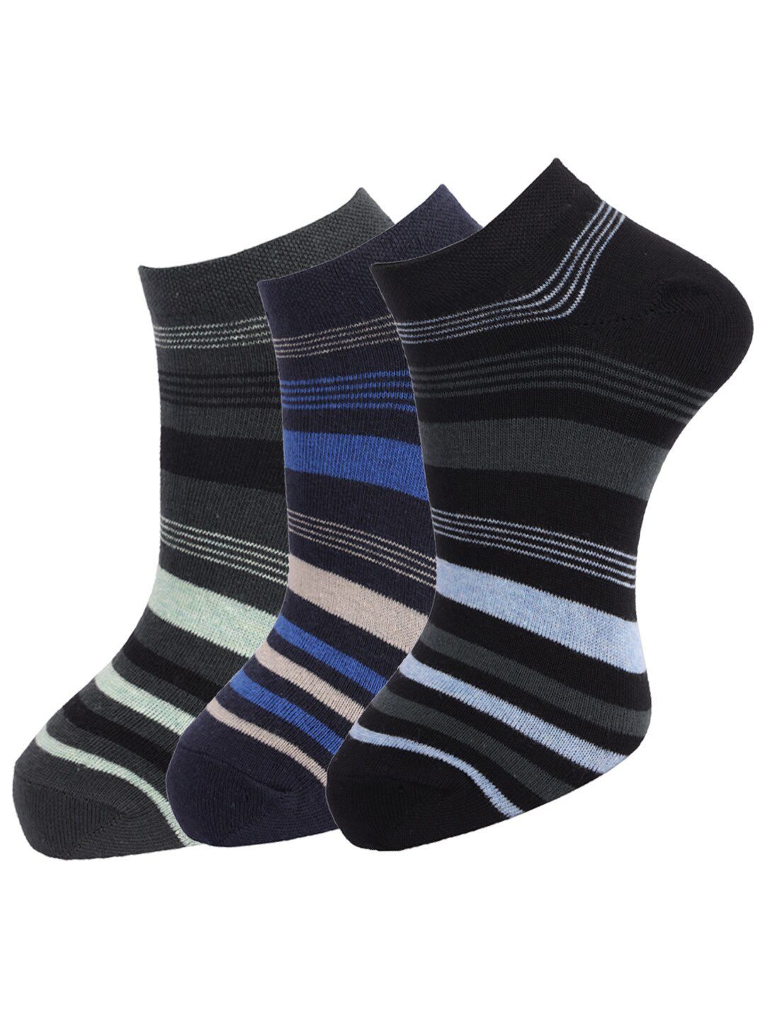Dollar Socks Men Pack Of 3 Assorted Cotton Ankle-Length Socks-image-13