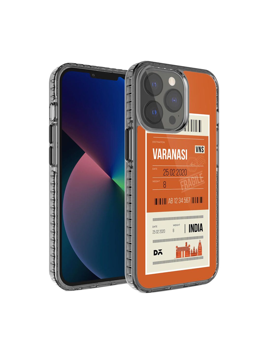 DailyObjects Orange & White Varanasi City Tag iPhone 13 Pro  Mobile Case-picture-22