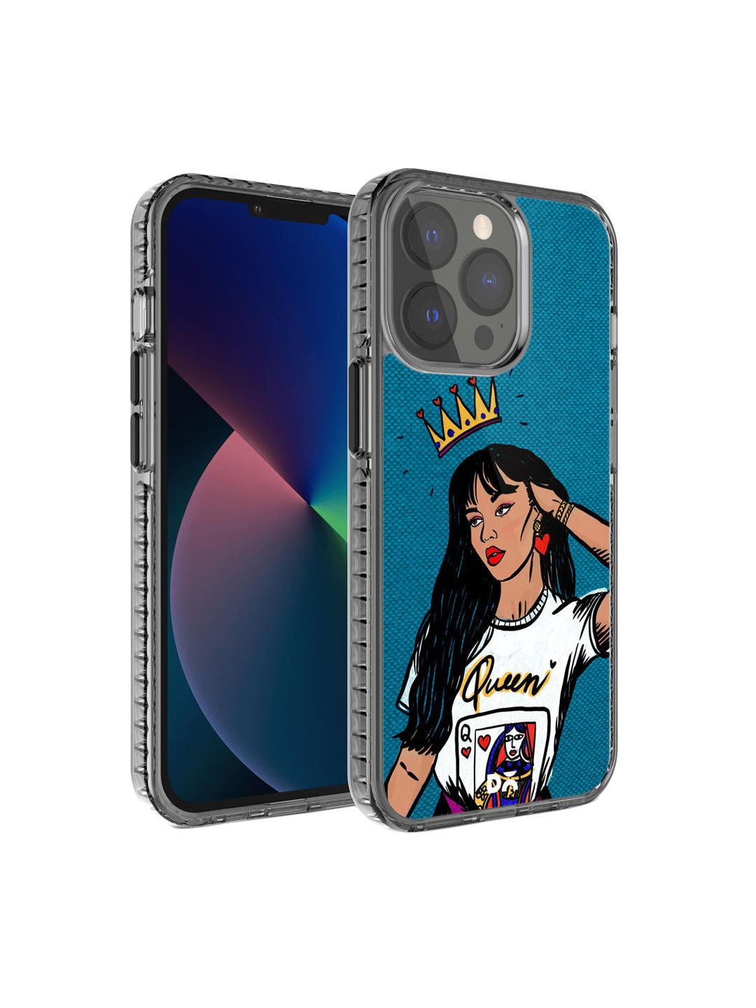 DailyObjects Blue & White  Queen Babe  iPhone 13 Pro Max Back Case-picture-17