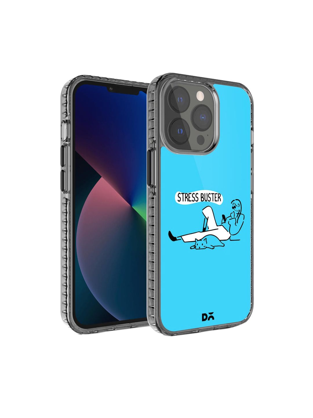 DailyObjects Blue & White Printed iPhone 13 Pro Max Back Case-picture-36
