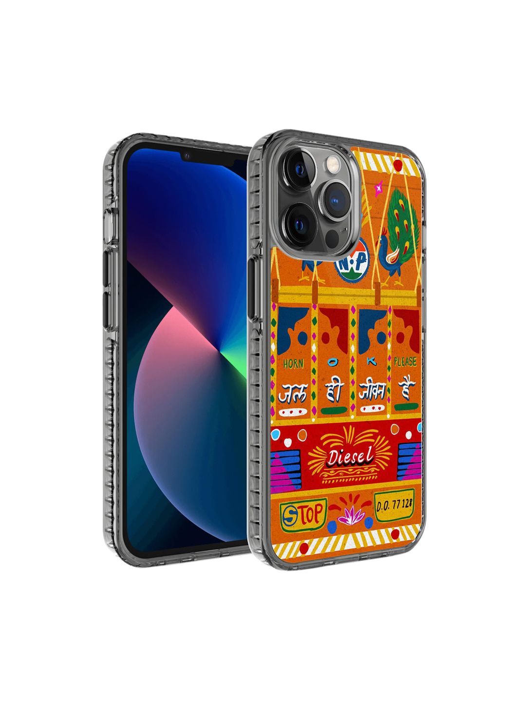 DailyObjects Yellow & Red Printed Jal Jeevan Truckback iPhone 12 Pro Max Phone Case-picture-24