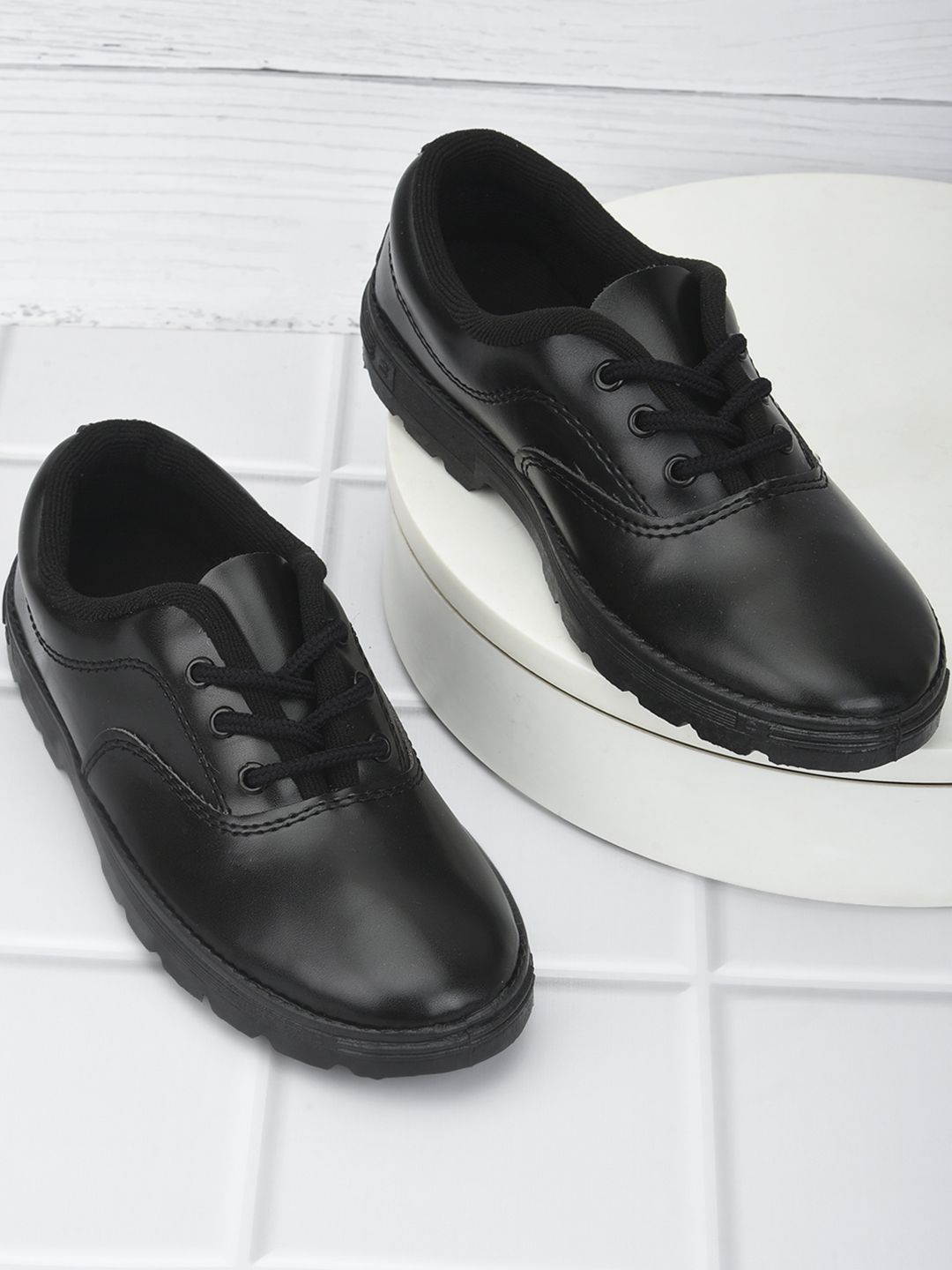 Liberty Boys Black Oxfords Shoes-image-45
