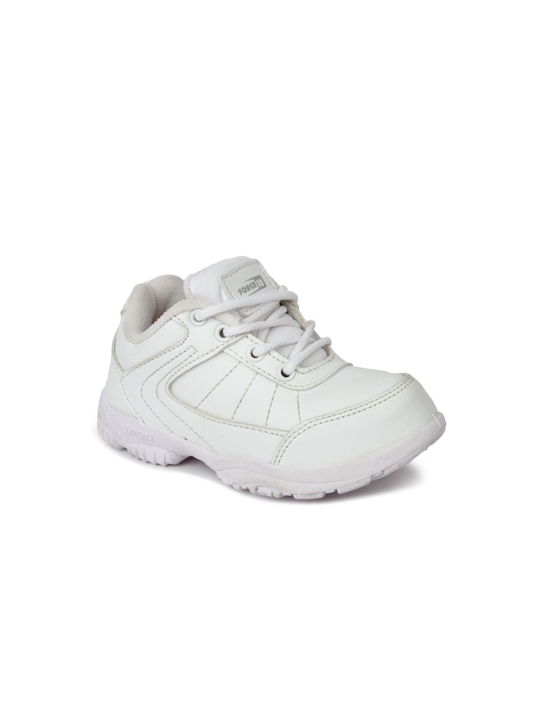 Liberty Unisex Kids White Lace-up Sneakers-image-28