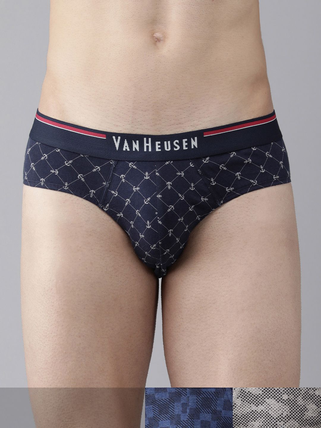 van heusen innerwear Van Heusen Men Pack of 3 Printed Anti Bacterial Super Soft Briefs IHQBR3CCPN10006-picture-39