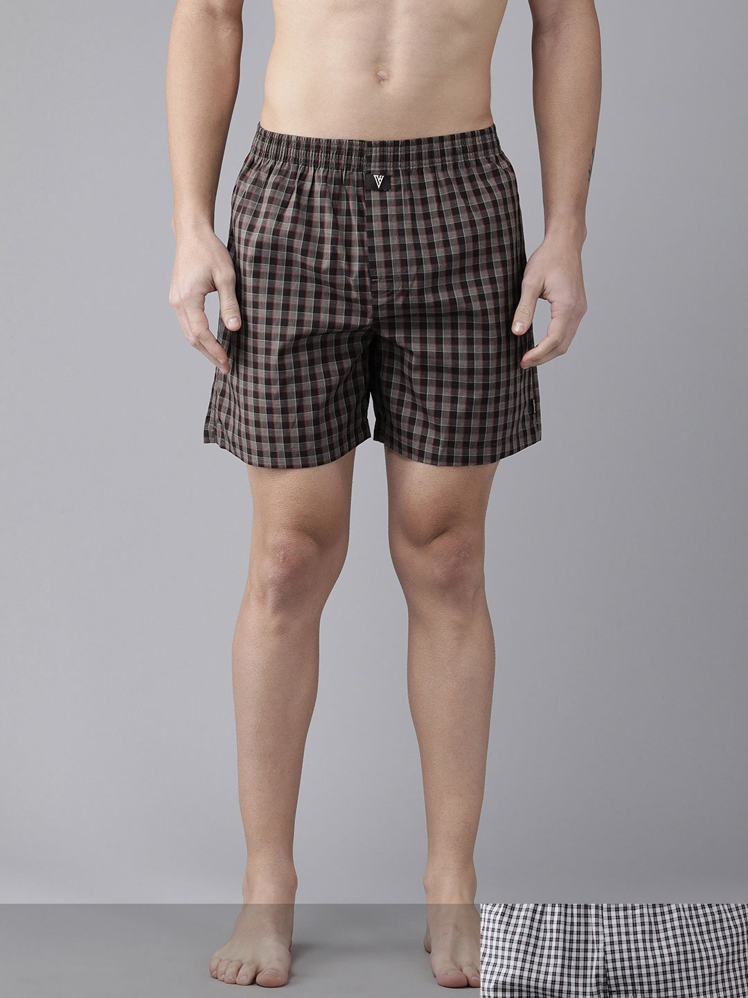 van heusen innerwear Van Heusen Men Pack of 2 Checkered Side Pocket Superior Lustre Boxer Shorts-picture-39