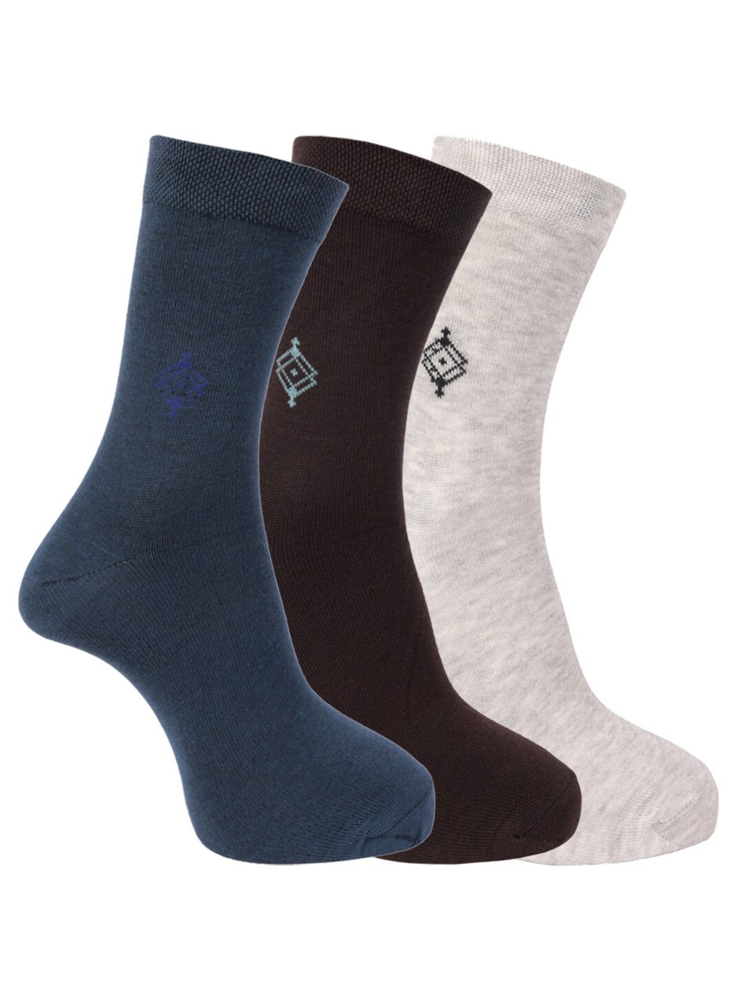 Dollar Socks Men Pack of 3 Assorted Cotton Full-Length Socks-picture-44