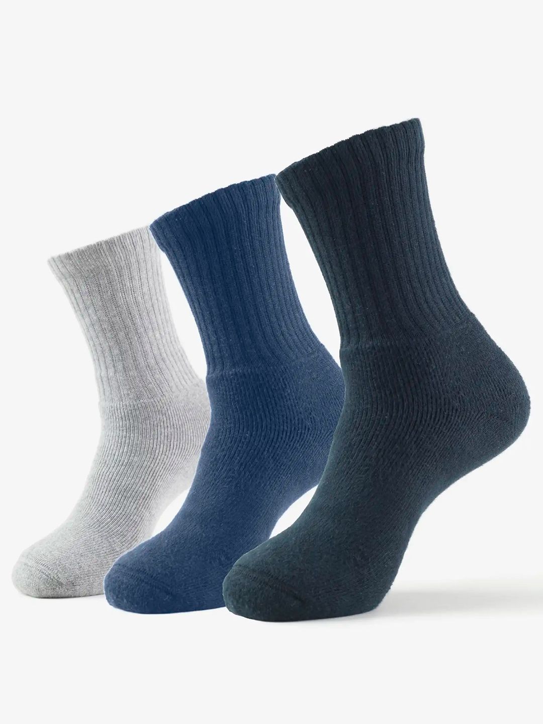 Jockey Men Pack Of 3 Solid Calf Length Socks-image-26
