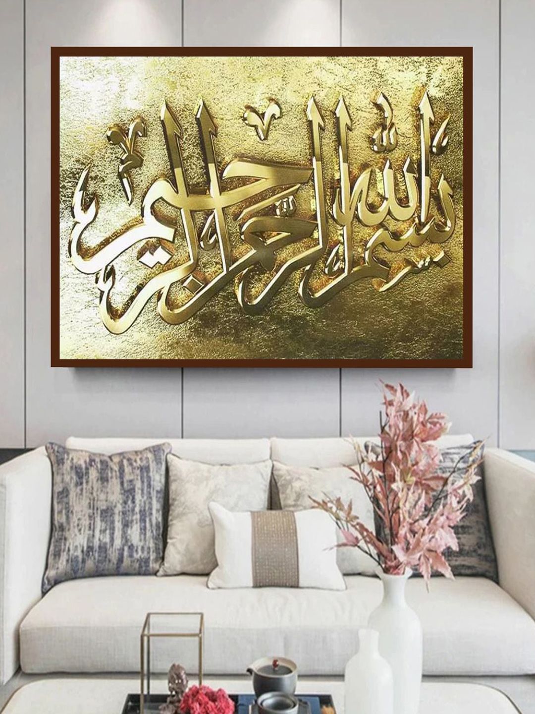 The Art House Brown and Gold-Toned Religious Painting Wall Art-picture-43