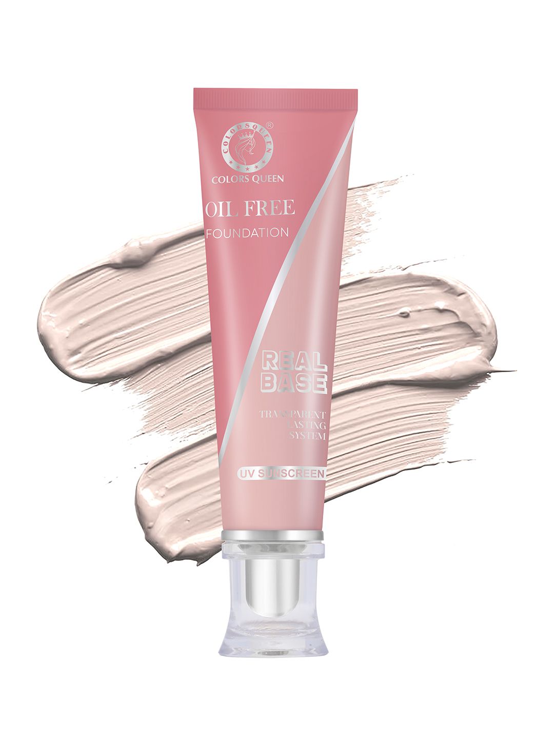 Colors Queen Real Base Oil Free Foundation with Sun Protection 40 ml - Natural Marble 03-image-39