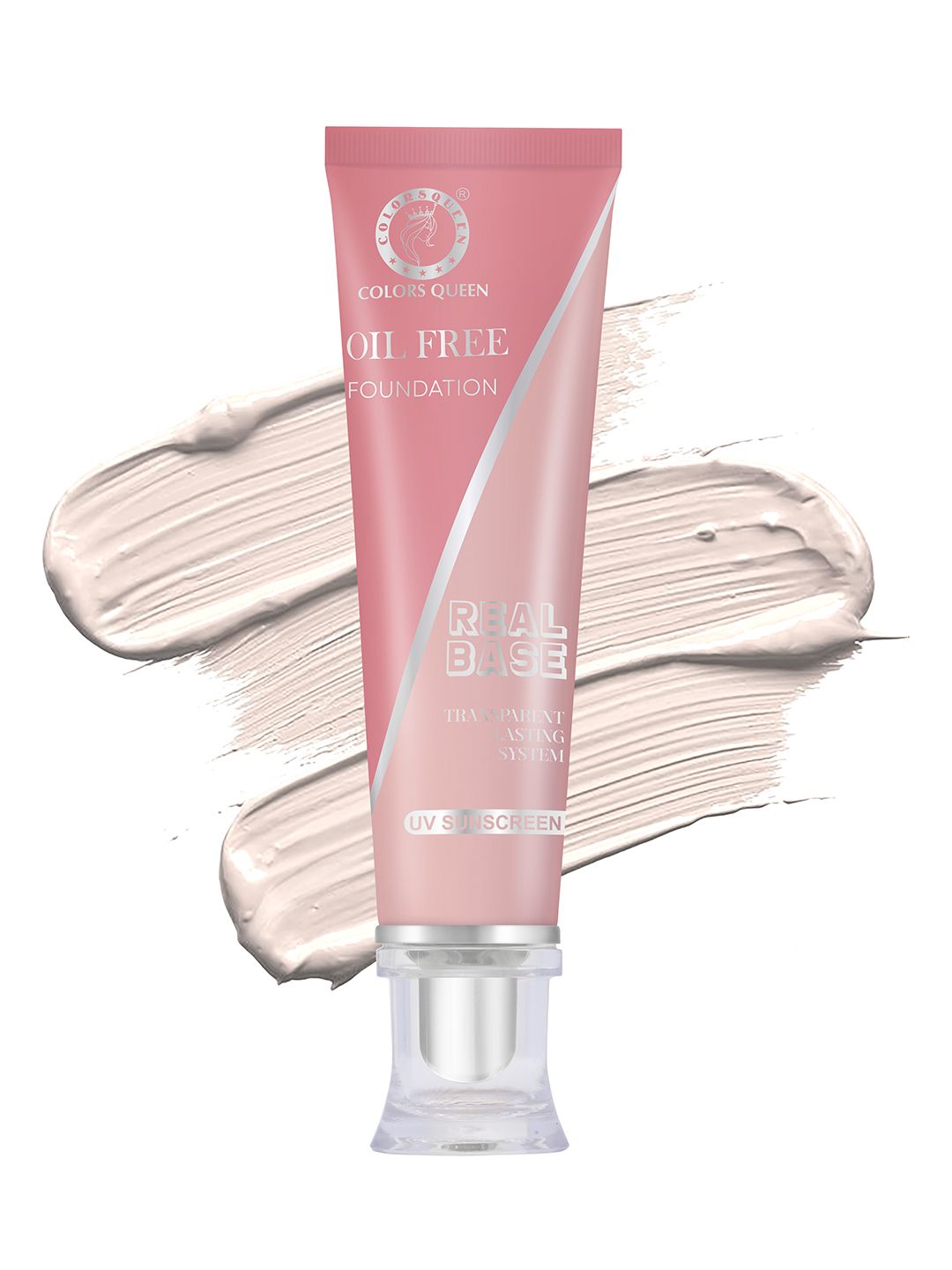 Colors Queen Real Base Oil Free Foundation with Sun Protection 40 ml - Natural Beige 02-image-19