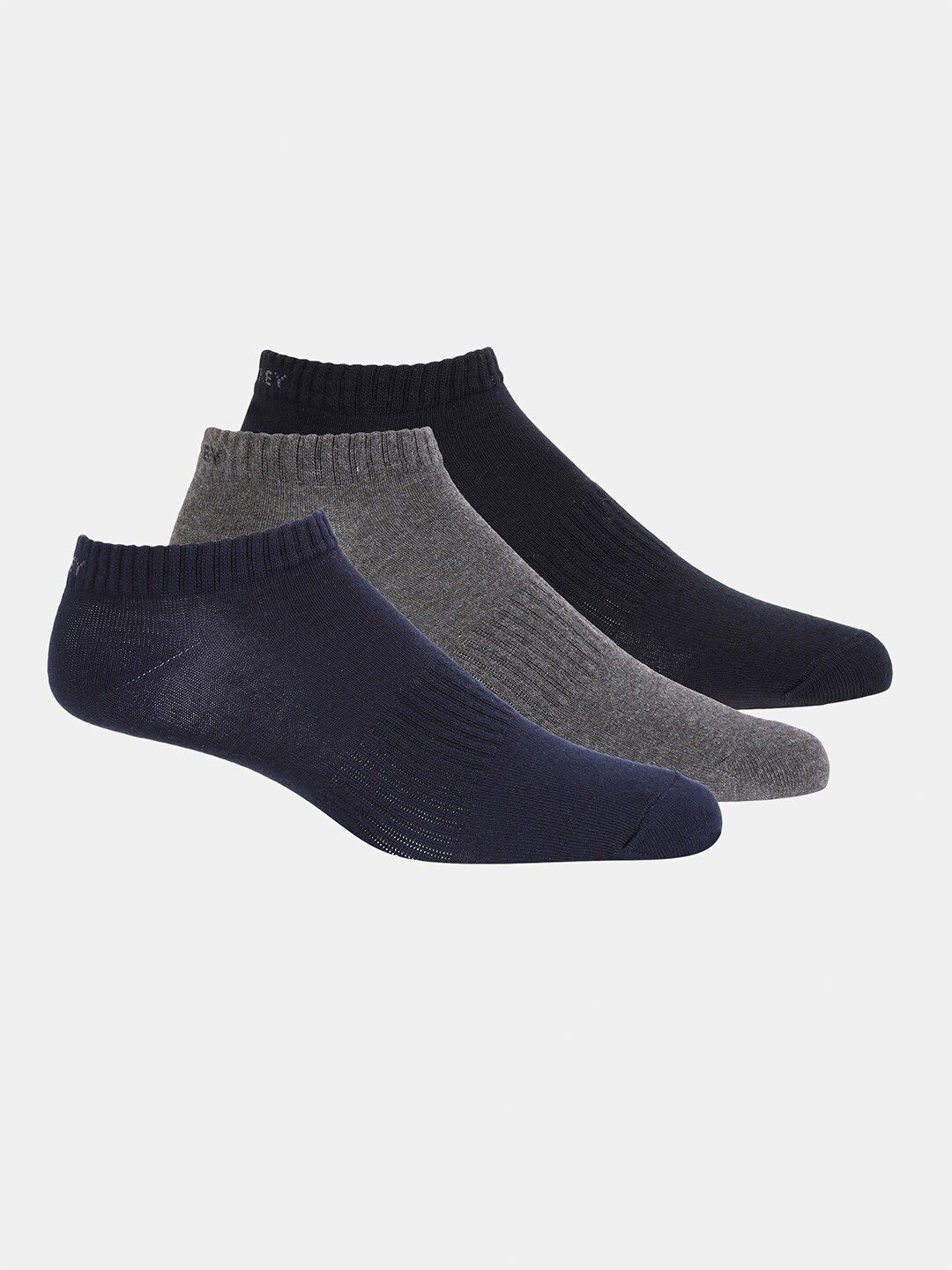 Jockey Men Pack Of 3 Solid Ankle-Length Cotton Socks-image-30